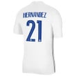 France National Team 2022 Qatar World Cup Lucas Hernandez #21 White Away Men Jersey