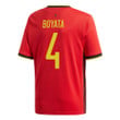 Belgium National Team 2022 Qatar World Cup Dedryck Boyata #4 Red Home Men Jersey