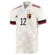 Belgium National Team 2022 Qatar World Cup Thomas Kaminski #12 White Away Men Jersey