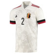 Belgium National Team 2022 Qatar World Cup Arthur Theate #2 White Away Men Jersey
