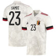 Belgium National Team 2022 Qatar World Cup Albert Sambi Lokonga #23 White Away Men Jersey