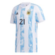 Argentina National Team 2022 Qatar World Cup Angel Correa #21 White - Light Blue Home Men Jersey