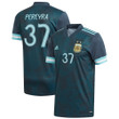 Argentina National Team 2022 Qatar World Cup Roberto Pereyra #37 Teal Away Men Jersey