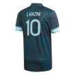Argentina National Team 2022 Qatar World Cup Manuel Lanzini #10 Teal Away Men Jersey