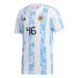 Argentina National Team 2022 Qatar World Cup Matias Soule #46 White - Light Blue Home Men Jersey