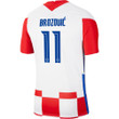 Croatia National Team 2022 Qatar World Cup Marcelo Brozovic #11 Red - White Home Men Jersey