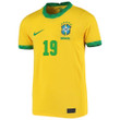 Brazil National Team 2022 Qatar World Cup Everton Soares #19 Gold Home Men Jersey