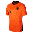 Netherlands National Team 2022 Qatar World Cup Nathan Ake #5 Orange Home Men Jersey