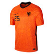 Netherlands National Team 2022 Qatar World Cup Jurrien Timber #25 Orange Home Men Jersey