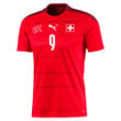 Switzerland National Team 2022 Qatar World Cup Noah Okafor #9 Red - Garnet Home Men Jersey