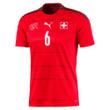 Switzerland National Team 2022 Qatar World Cup Denis Zakaria #6 Red - Garnet Home Men Jersey