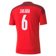 Switzerland National Team 2022 Qatar World Cup Denis Zakaria #6 Red - Garnet Home Men Jersey