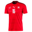 Switzerland National Team 2022 Qatar World Cup Djibril Sow #15 Red - Garnet Home Men Jersey