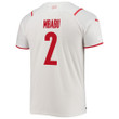 Switzerland National Team 2022 Qatar World Cup Kevin Mbabu #2 White - Red Away Men Jersey