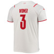 Switzerland National Team 2022 Qatar World Cup Silvan Widmer #3 White - Red Away Men Jersey