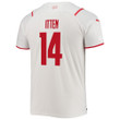 Switzerland National Team 2022 Qatar World Cup Cedric Itten #14 White - Red Away Men Jersey