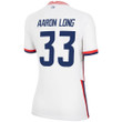USA National Team 2022 Qatar World Cup Aaron Long #33 White Home Women Jersey