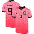 South Korean National Team 2022 Qatar World Cup Cho Gue-sung #9 Pink- Red Home Men Jersey