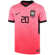 South Korean National Team 2022 Qatar World Cup Kwon Kyung-won #20 Pink- Red Home Men Jersey