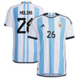 Argentina National Team 2022-23 Qatar World Cup Nicolas Gonzalez #15 White Home Men Jersey - New