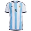 Argentina National Team 2022-23 Qatar World Cup Alexis Mac Allister #5 White Home Men Jersey - New