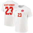 Canada National Team 2022 Qatar World Cup Scott Kennedy #23 White Away Men Jersey - New