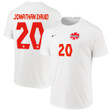 Canada National Team 2022 Qatar World Cup Jonathan David #20 White Away Men Jersey - New