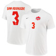 Canada National Team 2022 Qatar World Cup Sam Adekugbe #3 White Away Men Jersey - New