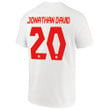 Canada National Team 2022 Qatar World Cup Jonathan David #20 White Away Men Jersey - New