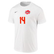 Canada National Team 2022 Qatar World Cup Mark-Anthony Kaye #14 White Away Men Jersey - New