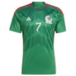 Mexico National Team 2022 Qatar World Cup Luis Romo #7 Green Home Men Jersey - New