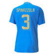 Italy National Team 2022/23 Leonardo Spinazzola #3 Home Blue Men Jersey