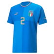 Italy National Team 2022/23 Giovanni Di Lorenzo #2 Home Blue Men Jersey