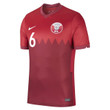 Qatar National Team 2022 Qatar World Cup Abdulaziz Hatem #6 Red Home Men Jersey - New