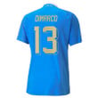 Italy National Team 2022/23 Federico Dimarco #13 Home Blue Men Jersey