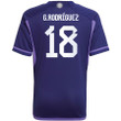 Argentina National Team 2022-23 Qatar World Cup Guido Rodriguez #18 Away Youth Jersey - Dark Blue & Light Purple