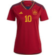Spain National Team 2022-23 Qatar World Cup Carlos Soler #10 Home Women Jersey - Red