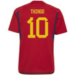 Spain National Team 2022-23 Qatar World Cup Thiago Alcântara #10 Home Youth Jersey - Red