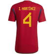 Spain National Team 2022/23 Qatar World Cup Iñigo Martínez #4 Home Men Jersey - Red