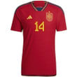 Spain National Team 2022/23 Qatar World Cup José Gayà #14 Home Men Jersey - Red