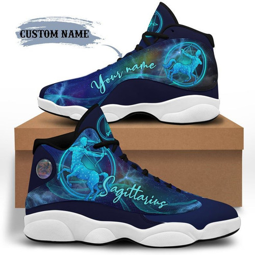Sagittarius Zodiac Sign Personalized Trainers, JD13 Custom Sneakers, Gift For Him, Running Shoes, Gift For Her