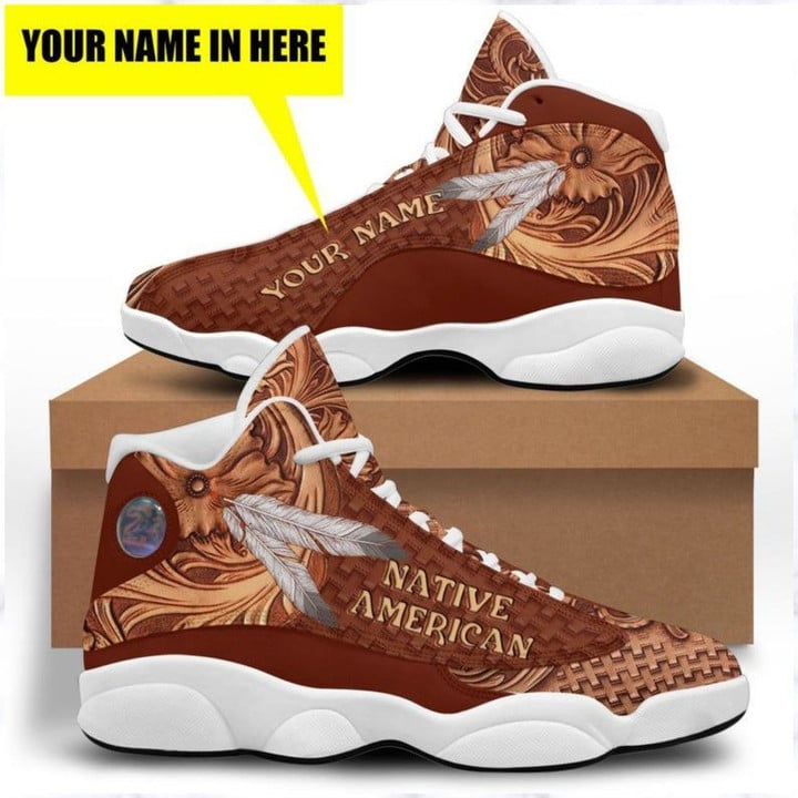 Personalized Shoes Native American Pride JD13 Sneakers Shoes - Custom Your Name Shoes - Custom Shoes - Athletic Run Casual Shoes