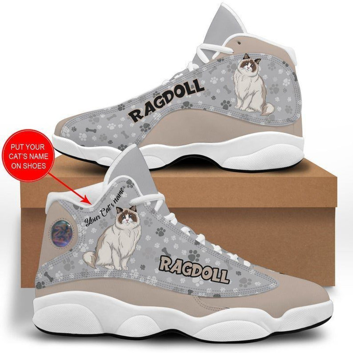 Ragdoll Cat Air JD 13 Sneakers Shoes For Men and Women, Personalized Shoes, Custom Name Shoes, Printed shoes