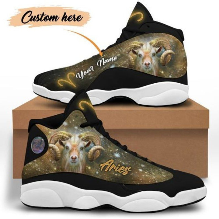 Aries Zodiac Sign Personalized Men Women Sneakers, Custom Trainers, Tennis Shoes, Running Shoes