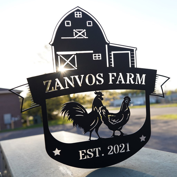 Ultimate Farm Personalized Laser Cut Metal Sign Home And Living Decor