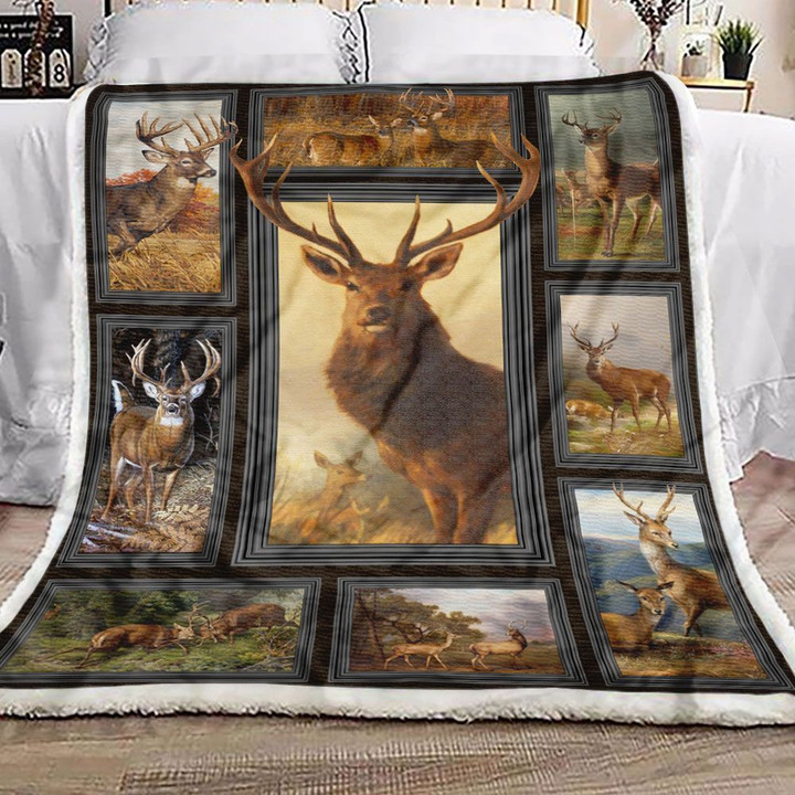 Deer Lover Fleece Blanket - Quilt Blanket