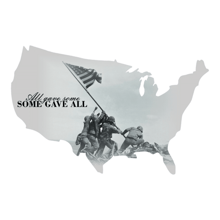 Some Gave All Imagery Sign Sign Metal Sign Home And Living Decor