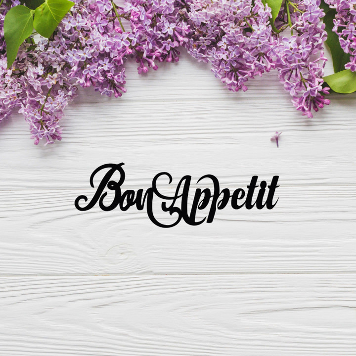 Personalized Bon Appetit Sign Metal Sign Home And Living Decor