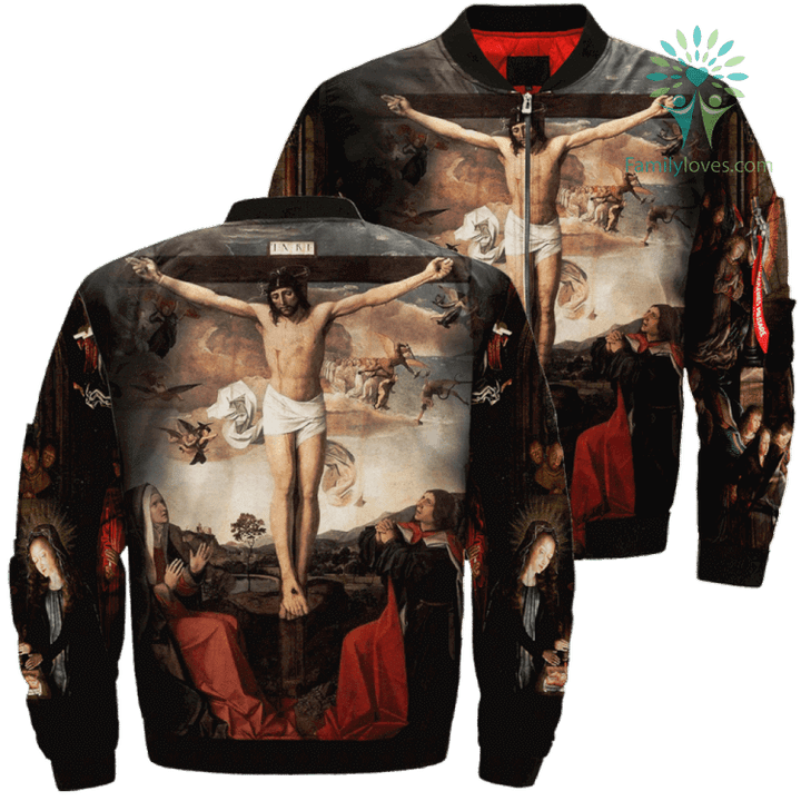 Jesus Christ And The Virgin Mary Over Print Jacket