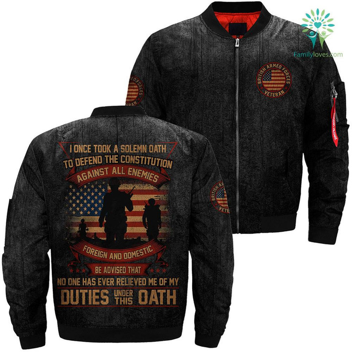 I Once Took A Solemn Oath To Defend The Constitution Against Over Print Jacket